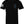 Front of Back the Blue Back Hit Tee in black featuring small Thin Blue Line flag on left chest and American flag on the sleeve.