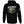 A black hoodie with a graphic design of a skull in a desert helmet on the back, surrounded by desert elements and the Allegiance logo.
