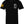 Front of Rattler Tee in black featuring small coiled rattlesnake and rifle chest graphic with American flag sleeve print.